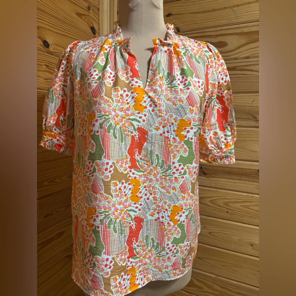 Michelle McDowell Floral Blouse